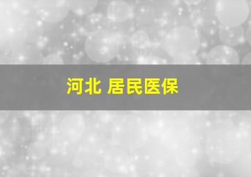 河北 居民医保